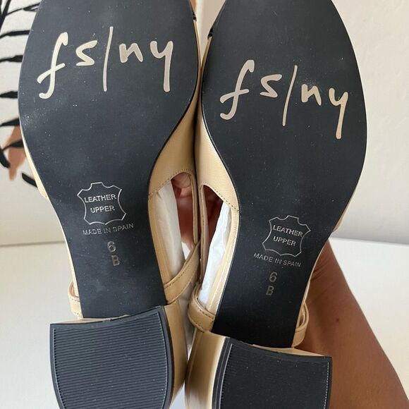 NEW Tuckernuck FS/NY‎ Black Baton Camel Nappa Leather Slingback Mules Size 6 - Picture 10 of 10